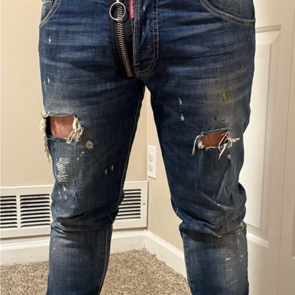 DSQUARED2 Men's Blue Jeans Authentic - Picture 6 of 12